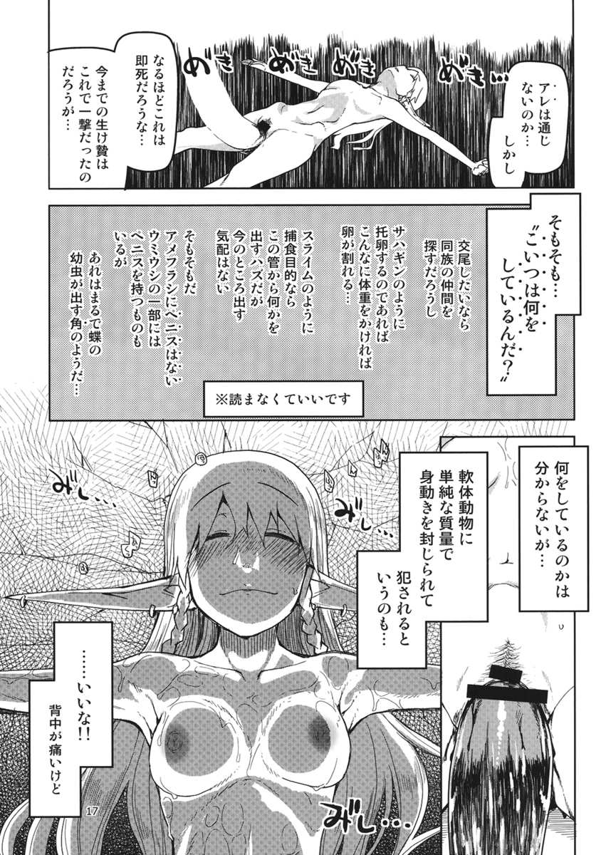 ドラゴンを探していたセリナが、原住民に襲われるが返り討ちにすると、どうやら彼の妹がドラゴンに生贄に差し出されるらしくかわりを探していたみたいで、どうも話がおかしいのでかくれてついていくとドラゴンではなくアメフラシで、セリナがアメフラシに犯されながらも快楽に溺れる！