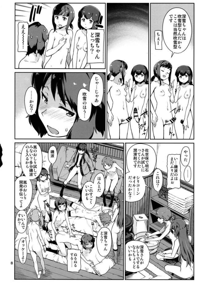 鎮守府の風紀が乱れきっていて、そこかしこで艦娘たちがセックスしまくっている。しかも最近はお尻がブームで、ふたなり艦娘たちがアナルセックスばかりしていて、次々とアナル処女を奪われていく美少女たちｗ