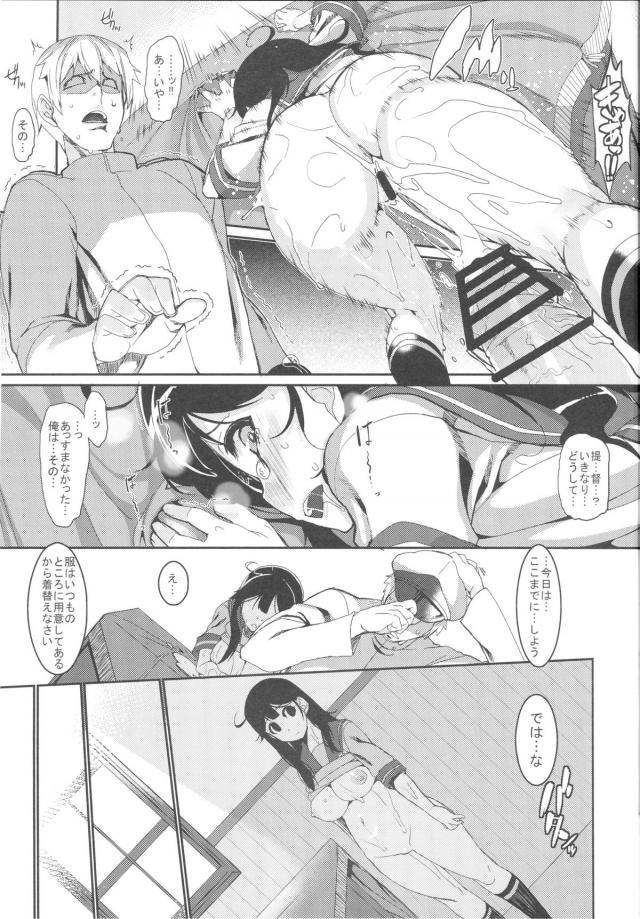 優秀な艦娘のお陰で鎮守府一帯が平和になったが、かといって休むことはできず周辺海域の警備を任される艦娘たち。体よく秘書艦の潮以外はみんな追い出した提督が、執務室で潮と激しくいちゃラブエッチするが…！？