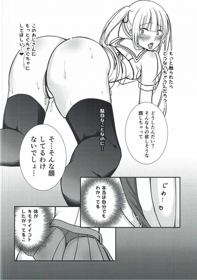 突然道端で声をかけてきたハゲ親父にエッチな同人誌を書いてることがバレて脅された英梨々が、写真を撮らせてほしいと言われてラブホに連れ込まれる！マイクロビキニを着せられその上に透け透けセーラー服を着せられた英梨々が視姦されながら恥ずかしいポーズを取らされ写真を撮られているとシャッターの音がするたびに体が反応するようになり、