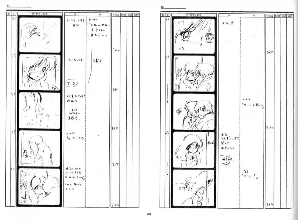 くりいむレモン 絵コンテ･設定資料集 PART1 ｢媚･妹･Baby｣ ＆ PART5｢亜美･AGAIN｣