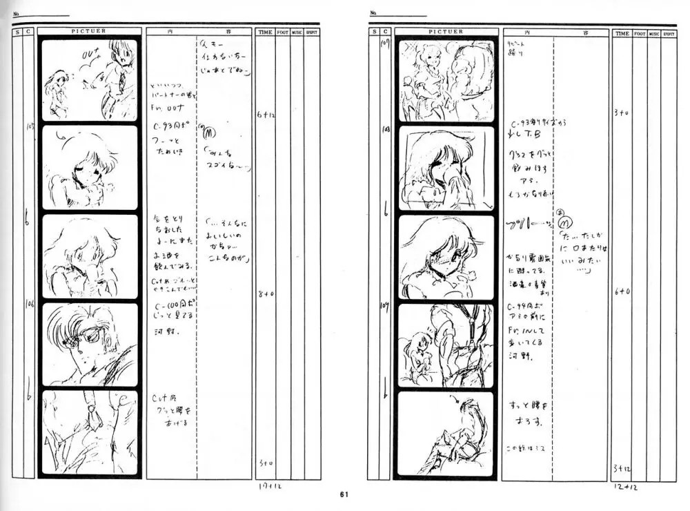 くりいむレモン 絵コンテ･設定資料集 PART1 ｢媚･妹･Baby｣ ＆ PART5｢亜美･AGAIN｣