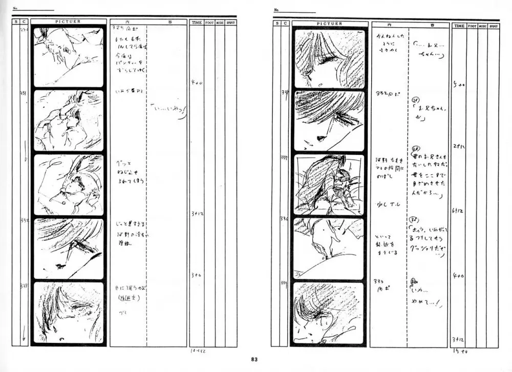 くりいむレモン 絵コンテ･設定資料集 PART1 ｢媚･妹･Baby｣ ＆ PART5｢亜美･AGAIN｣