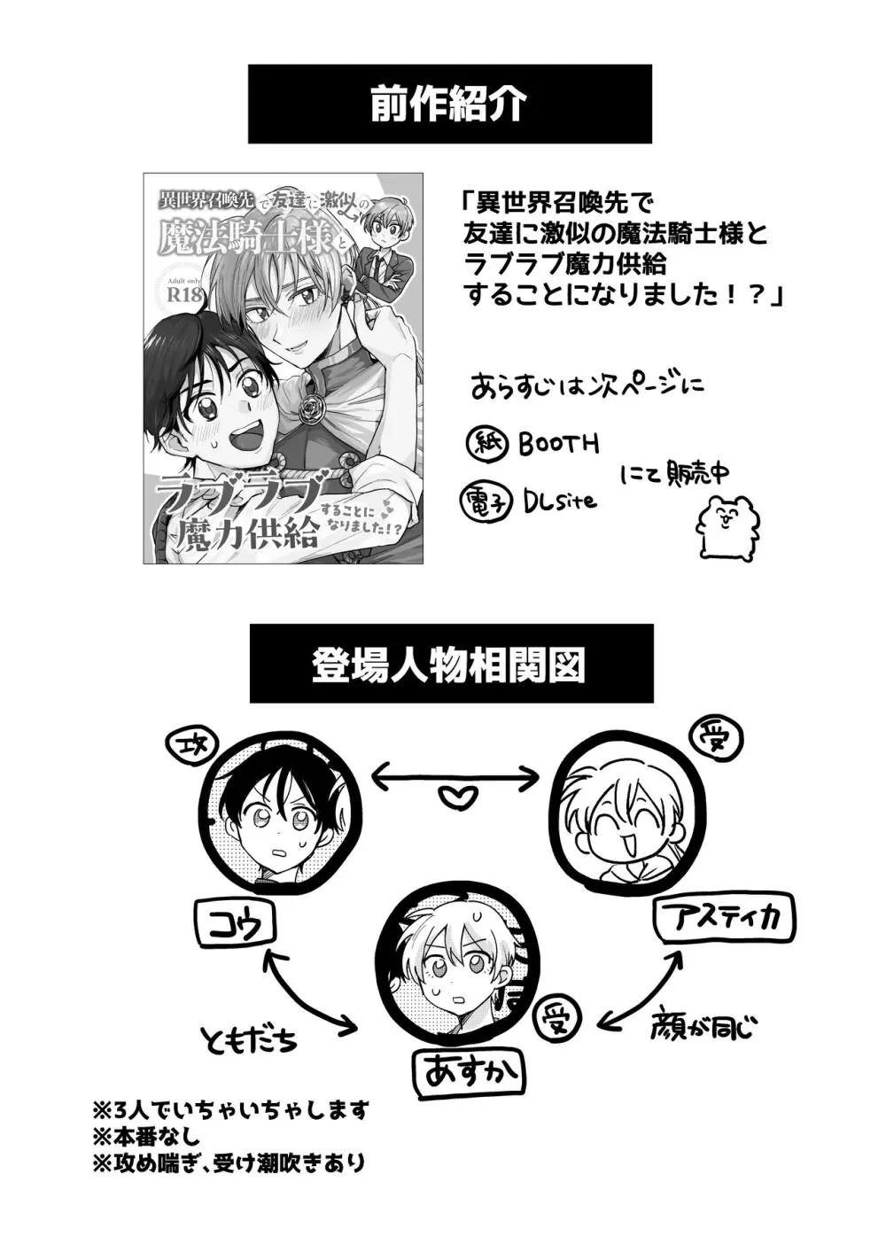 異世界召喚先で友達に激似の魔法騎士様とラブラブ魔力供給することになりました!?2 -友達もいっしょ編-