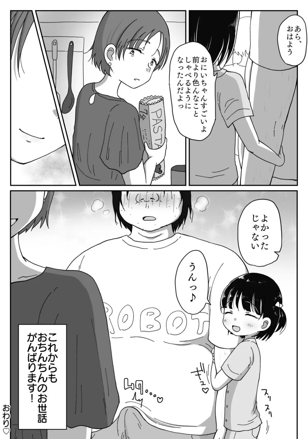 つるぺた無知少女が引きこもり兄の性処理させられちゃうお話